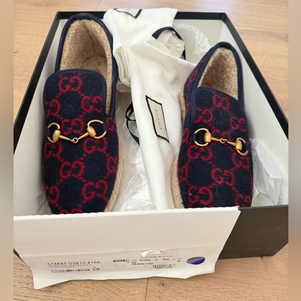Gucci Fria Wool Loafers